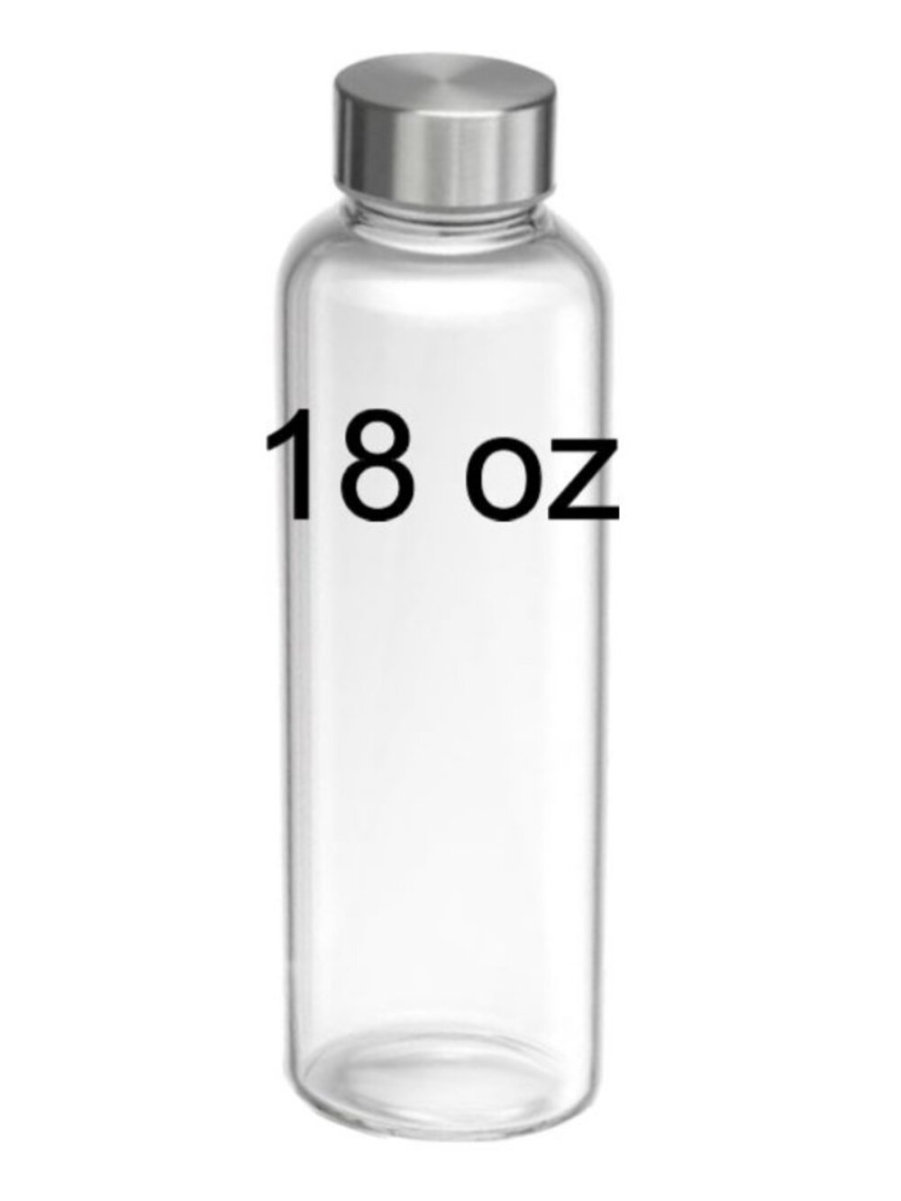 Custom etched glass water bottle